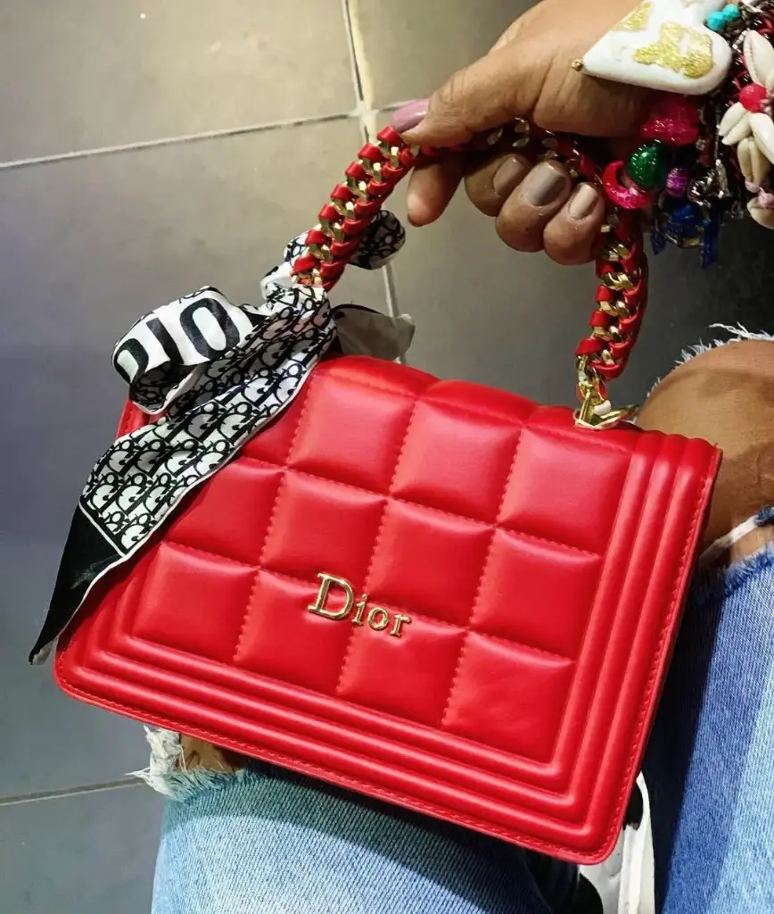 Bolso Dior Rojo Matelassé